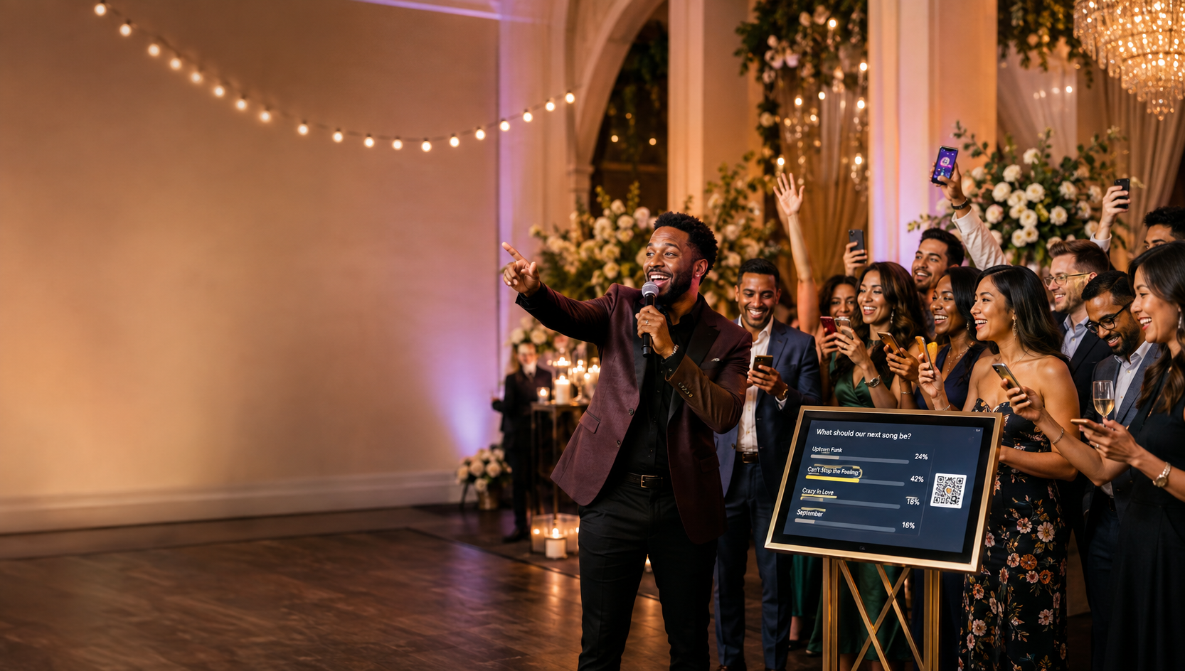 Activities: Entertain guests. Live on their phones.