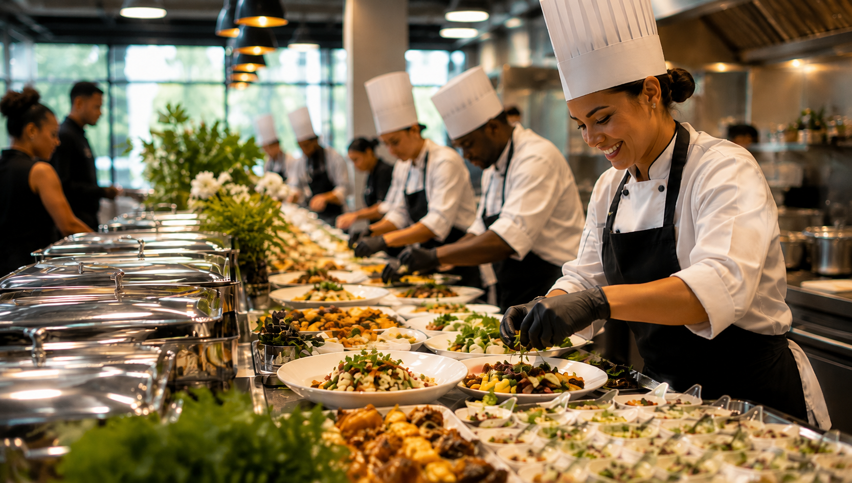 Kitchen: Feed the room to the plate.